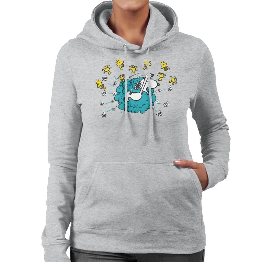 Peanuts Snoopy Woodstock Flower Puff Women's Hooded product image 1