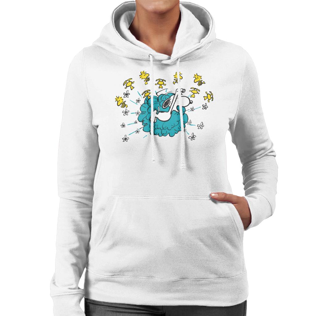 Peanuts Snoopy Woodstock Flower Puff Women's Hooded product image 4