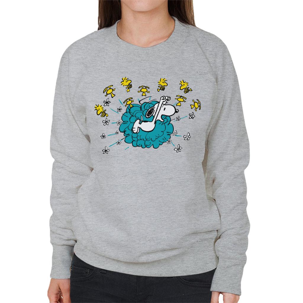 Peanuts Snoopy Woodstock Flower Puff Women's Sweatshirt product image 1