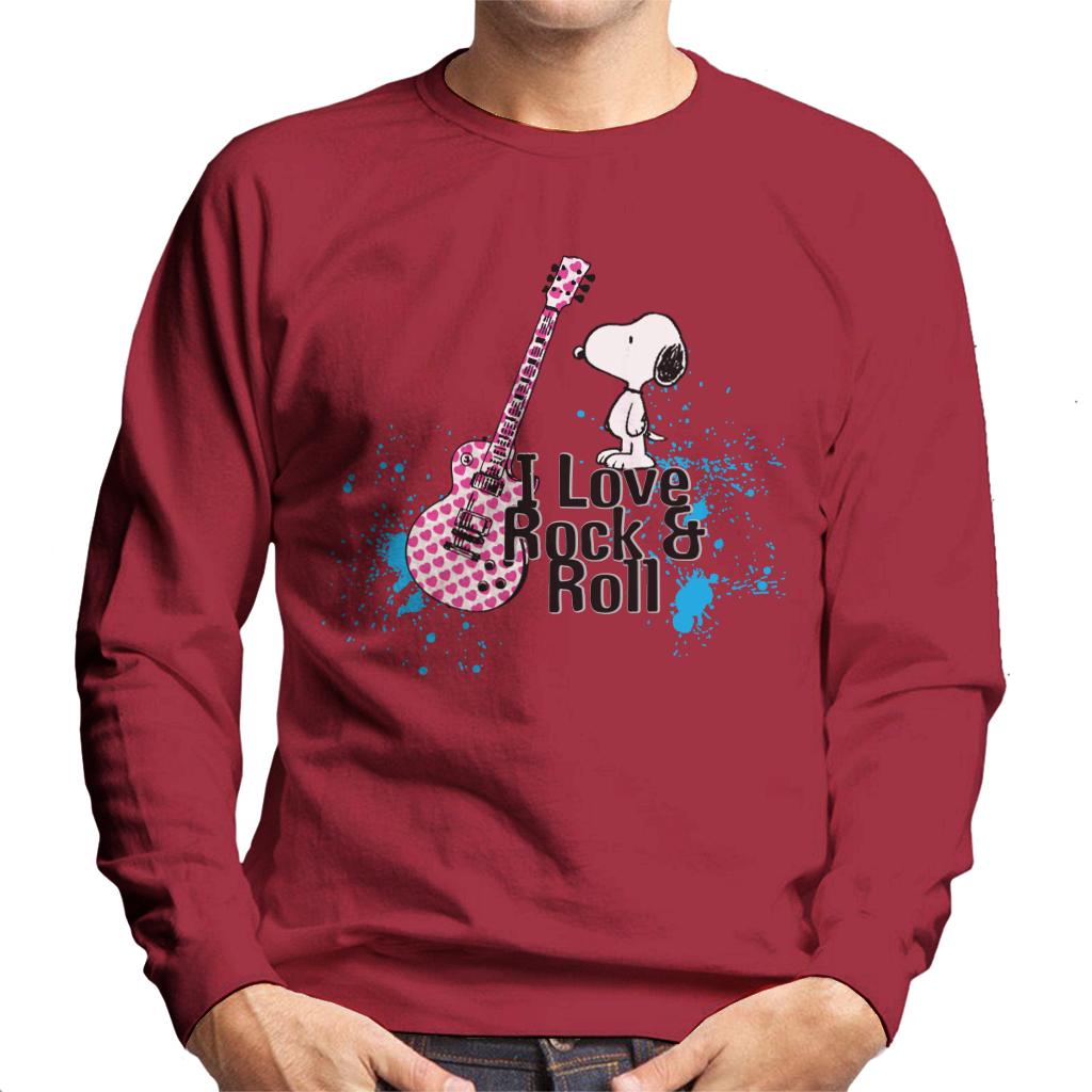 Peanuts I love Rock & Roll Snoopy Men's Sweatshirt product image 6