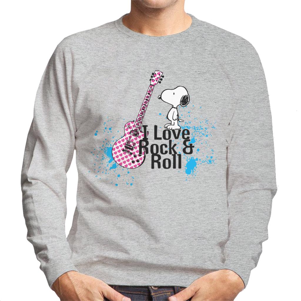 Peanuts I love Rock & Roll Snoopy Men's Sweatshirt product image 1