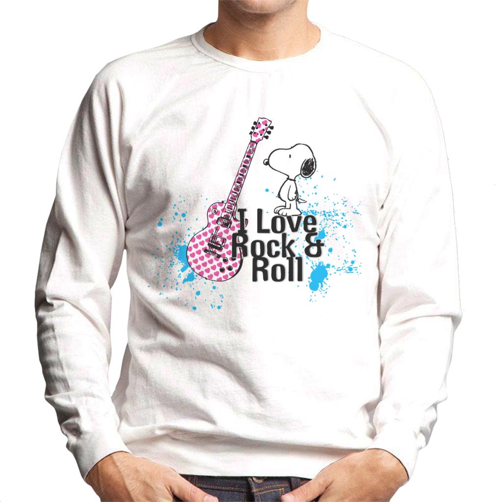 Peanuts I love Rock & Roll Snoopy Men's Sweatshirt product image 4