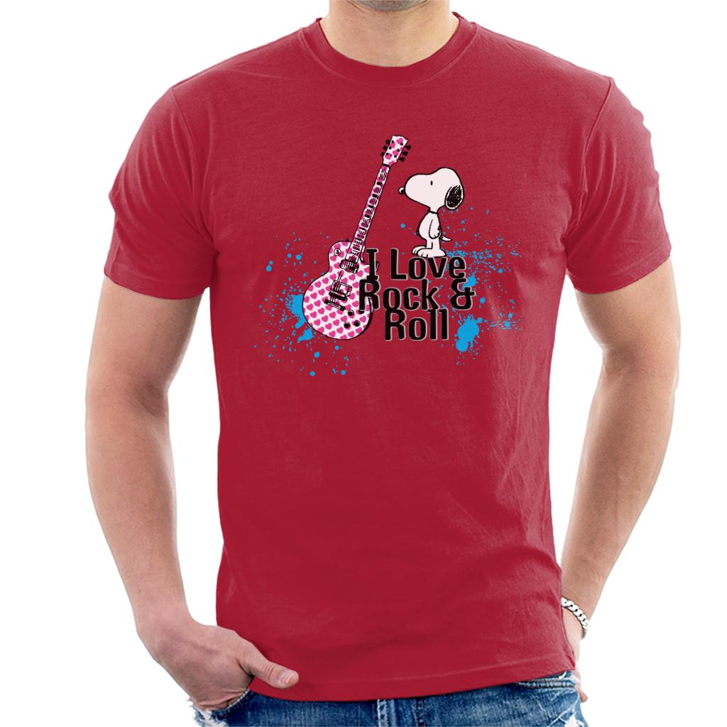 Peanuts I love Rock & Roll Snoopy Men's T-Shirt product image 6