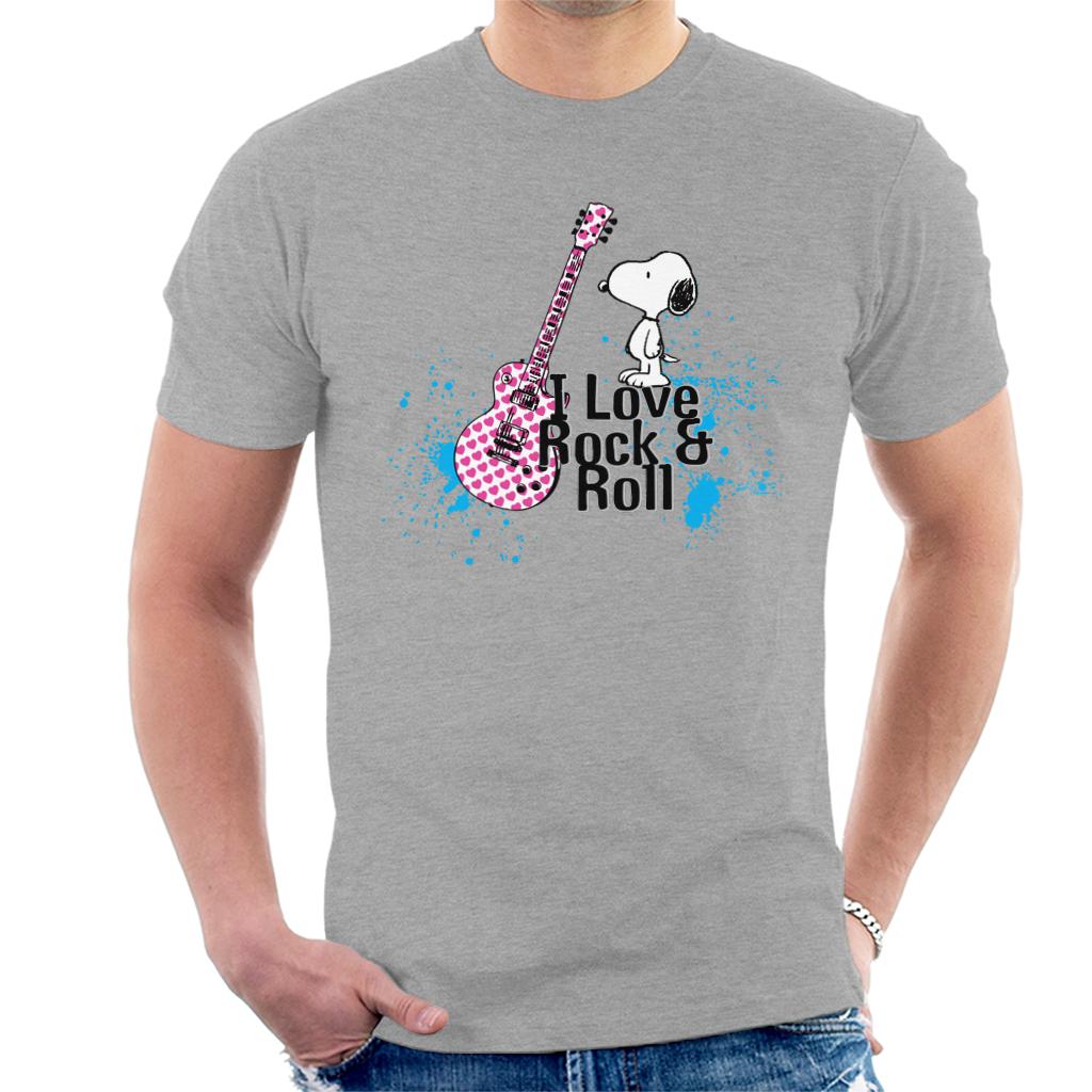 Peanuts I love Rock & Roll Snoopy Men's T-Shirt product image 1