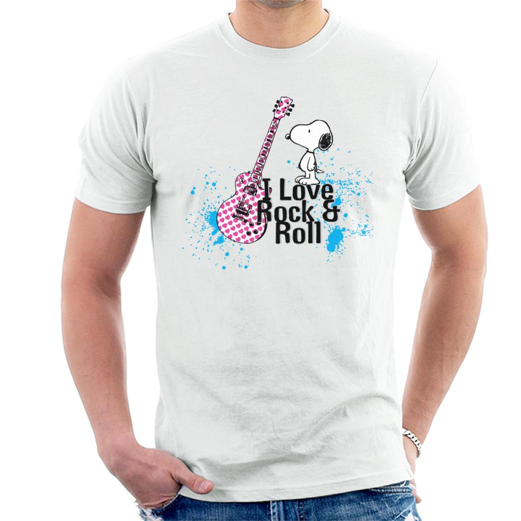Peanuts I love Rock & Roll Snoopy Men's T-Shirt product image 4