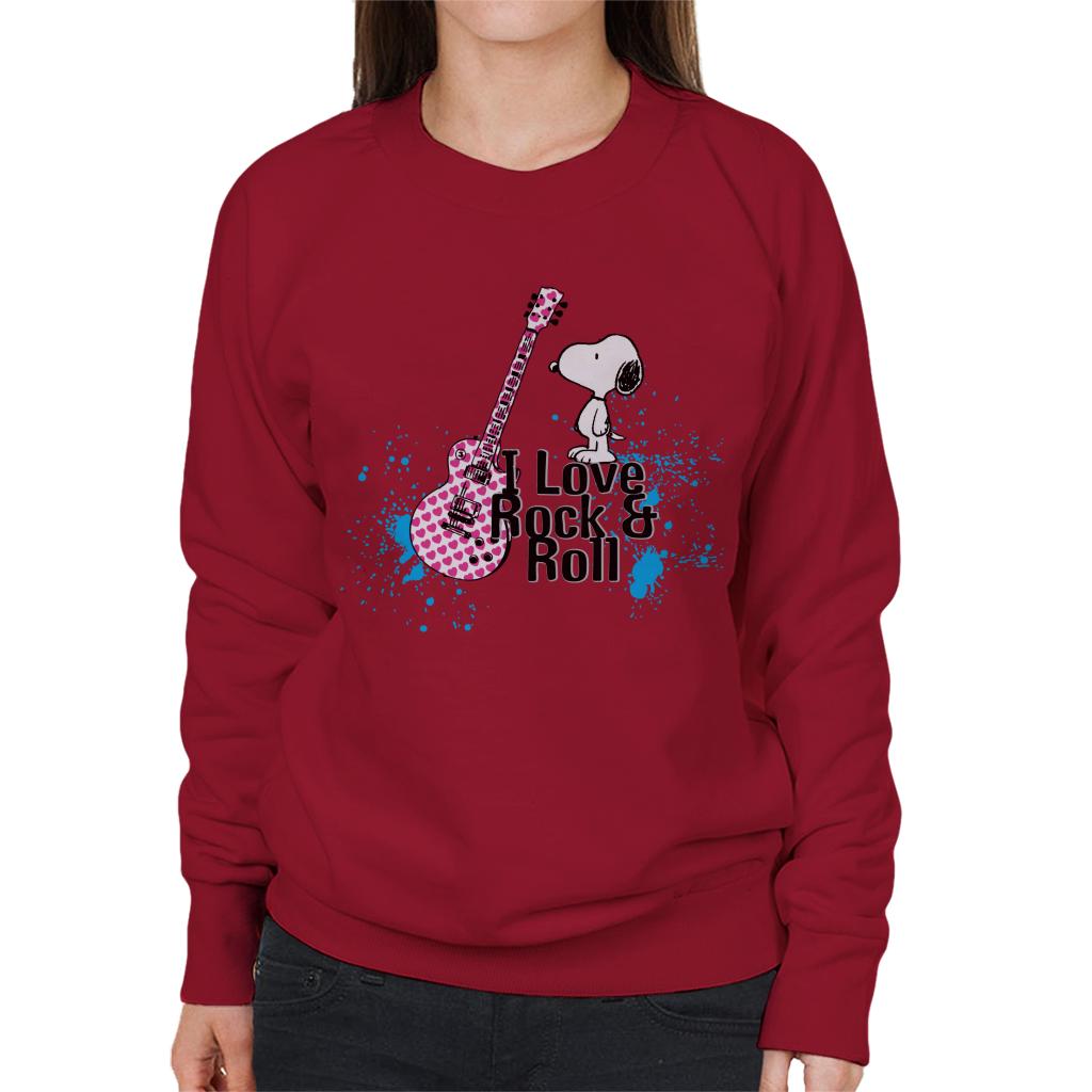 Peanuts I love Rock & Roll Snoopy Women's Sweatshirt product image 6