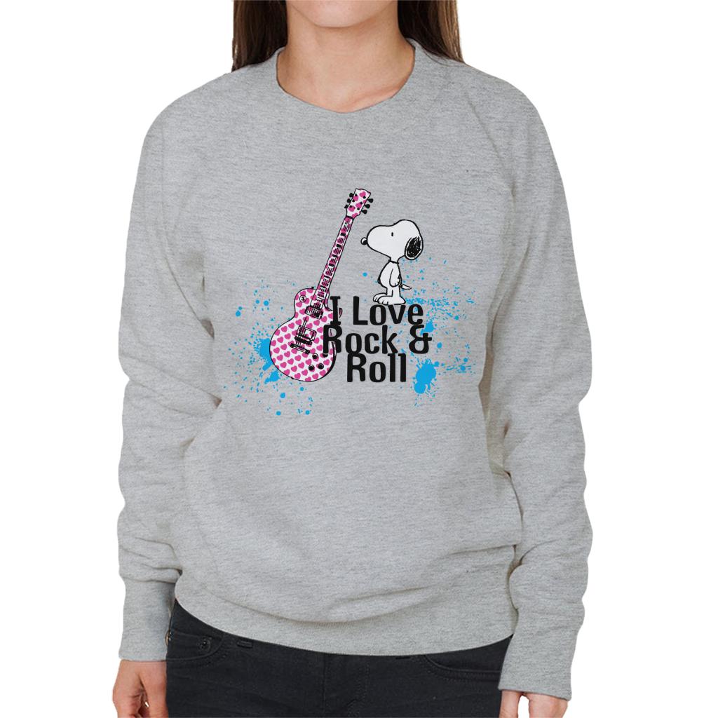 Peanuts I love Rock & Roll Snoopy Women's Sweatshirt product image 1