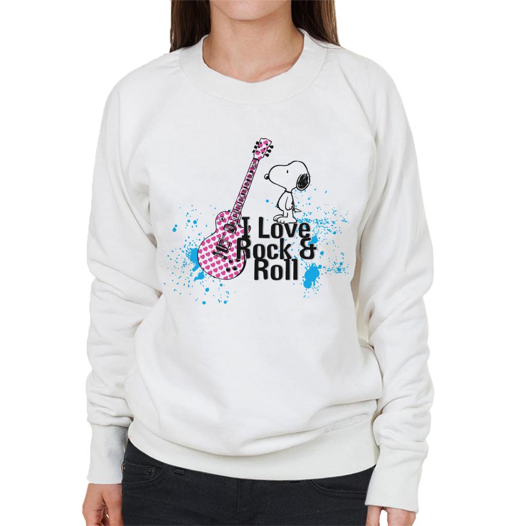 Peanuts I love Rock & Roll Snoopy Women's Sweatshirt product image 4