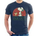 Peanuts Far Out Peace Love And Music Men's T-Shirt product image 1