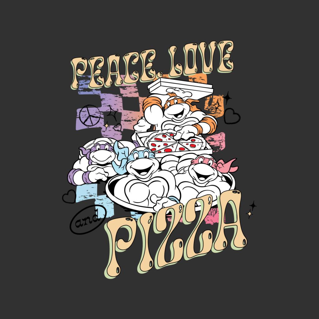 Teenage Mutant Ninja Turtles Peace Love Pizza Men's T-Shirt product image 2