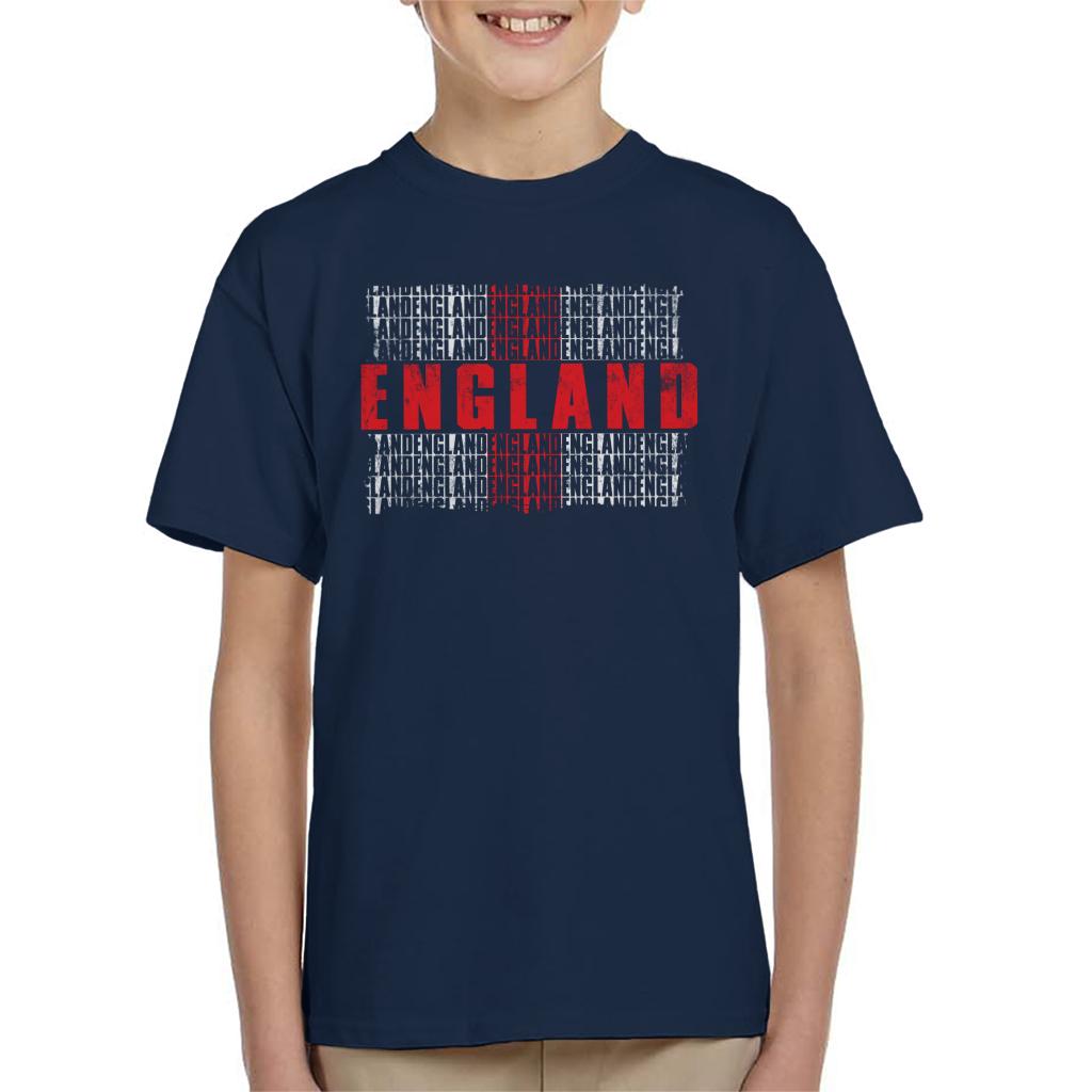 England Cascade Flag Kid's T-Shirt product image 1