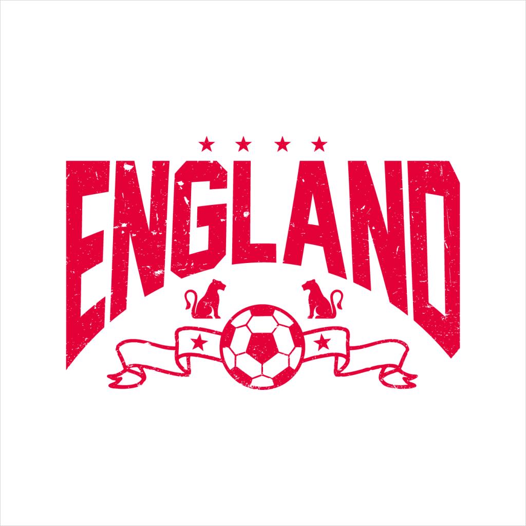 England Red Text Euro Football Banner Men's T-Shirt product image 2