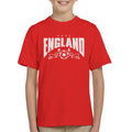 England White Print Euro Football Banner Kid's T-Shirt product image 1