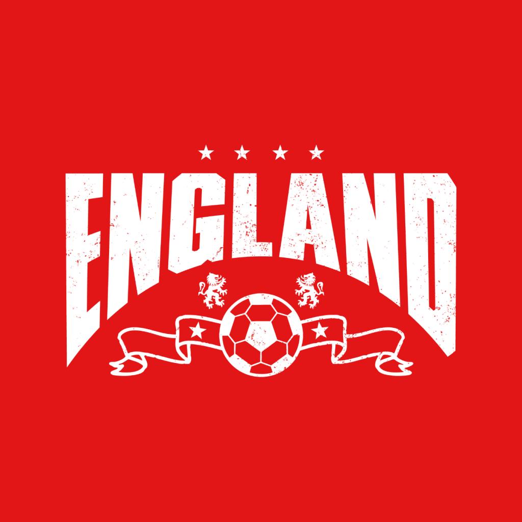 England White Print Euro Football Banner Kid's T-Shirt product image 2