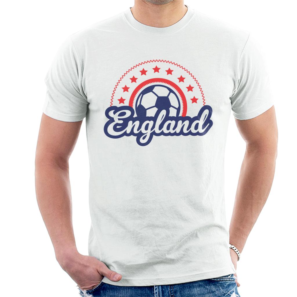 England Star Euro Football Outline Men's T-Shirt product image 1