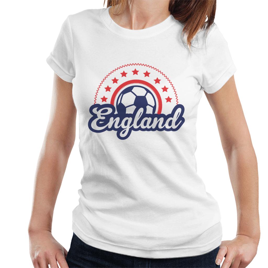 England Star Euro Football Outline Women's T-Shirt product image 1