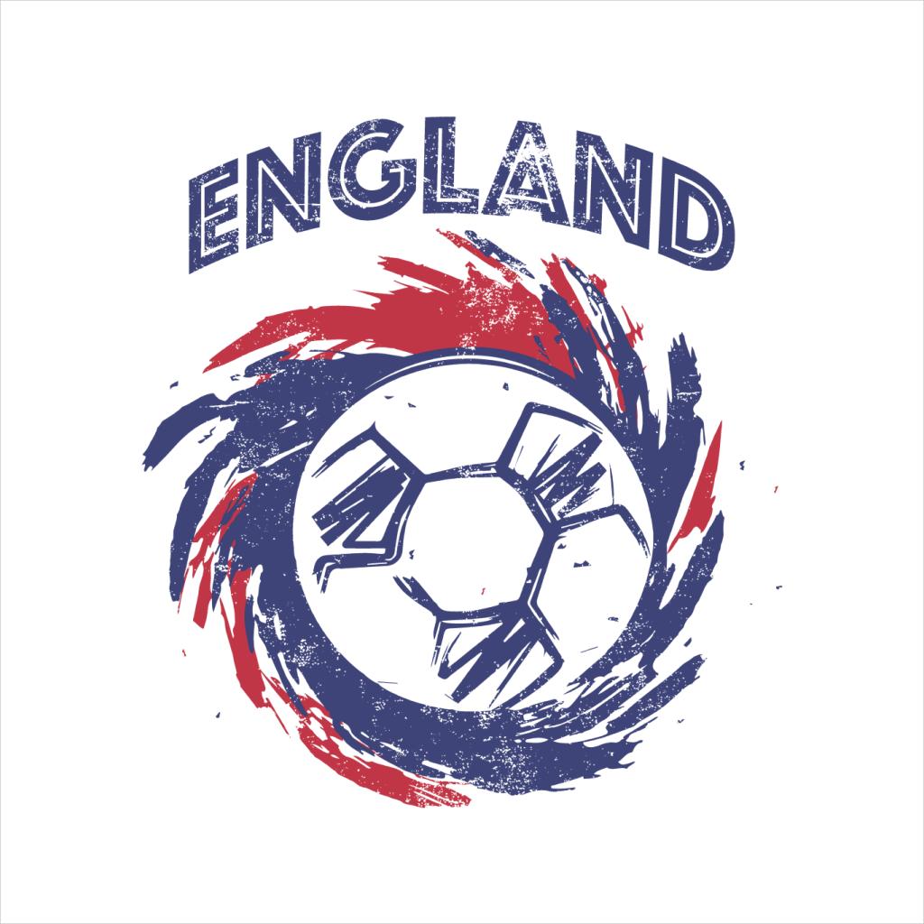 England Spin Paint Streaks Euro Football Men's T-Shirt product image 2
