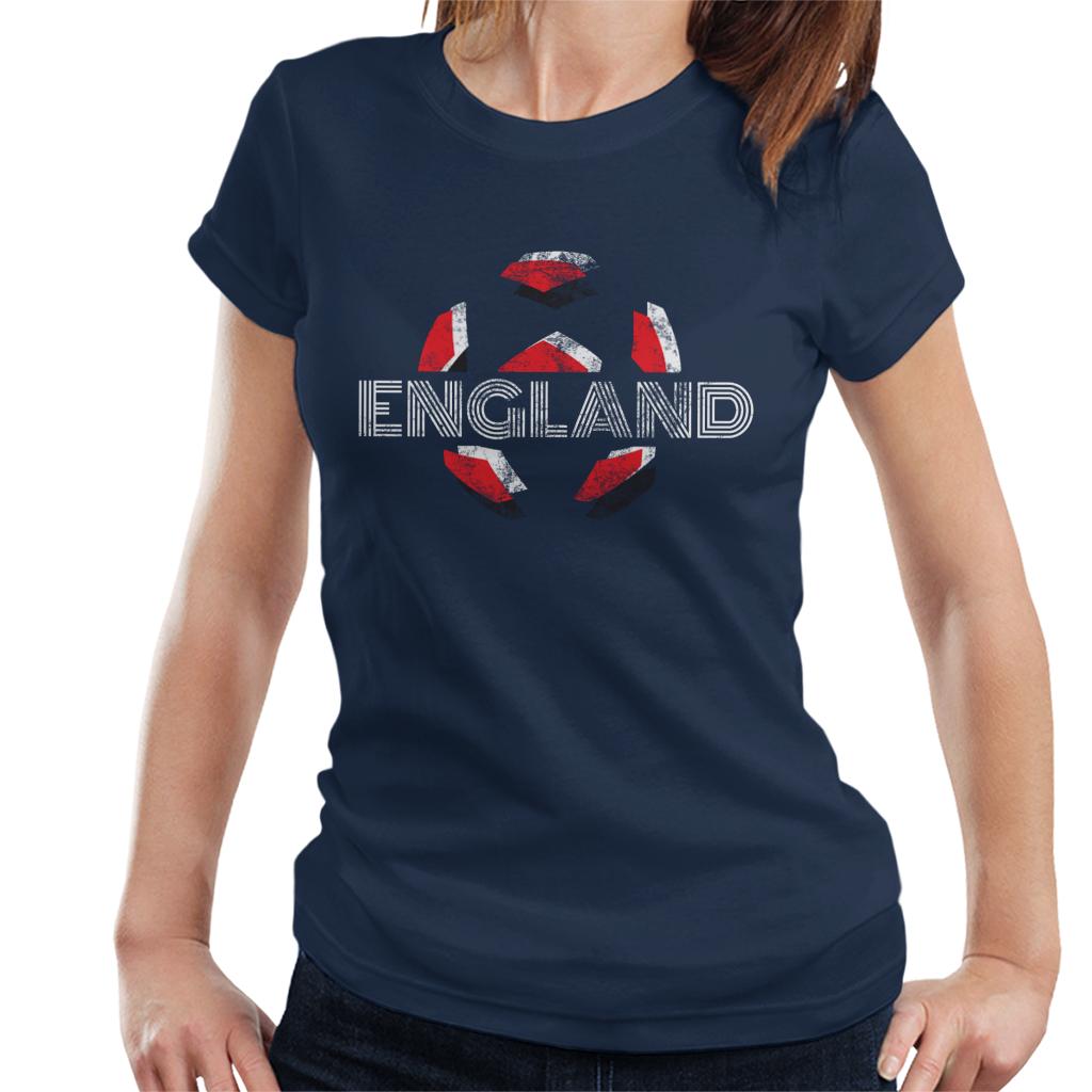 England Retro Ball Art Euro Football Women's T-Shirt product image 1