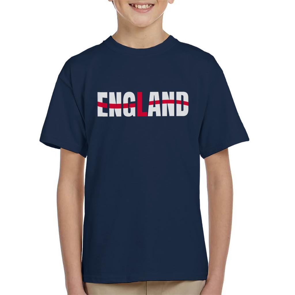 England Flag Text Euro Football Kid's T-Shirt product image 1