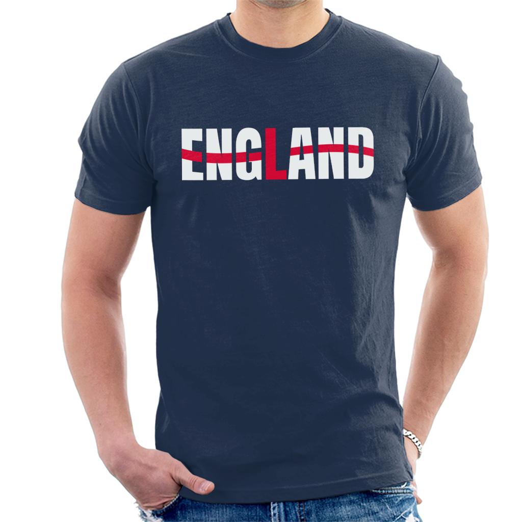 England Flag Text Euro Football Men's T-Shirt product image 1