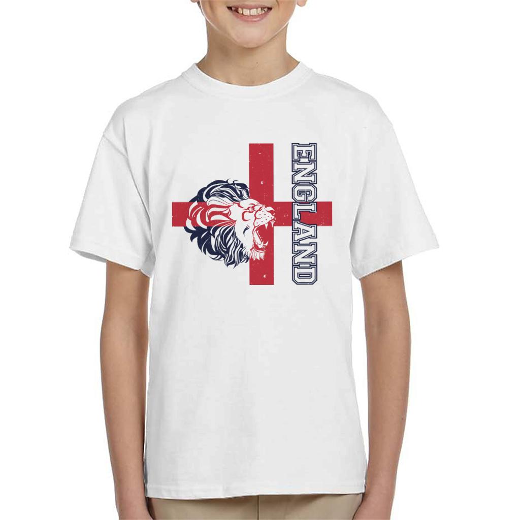 England Lion Red Cross Euro Football Kid's T-Shirt product image 1