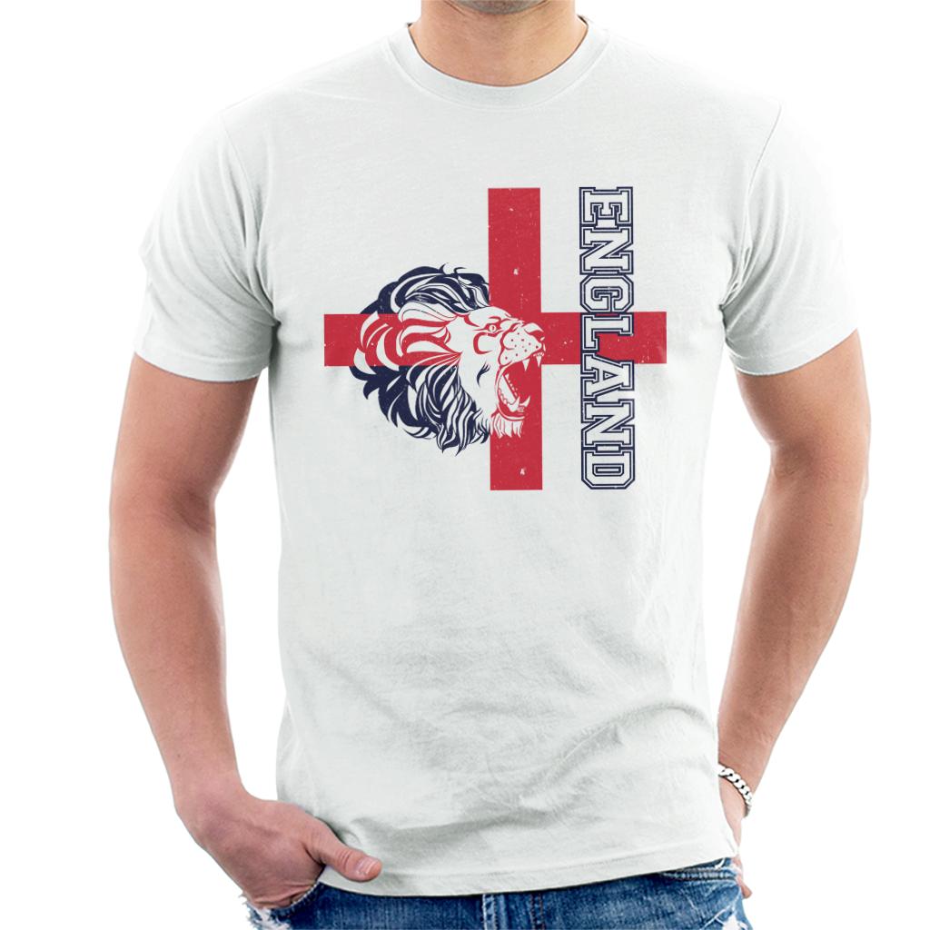 England Lion Red Cross Euro Football Men's T-Shirt product image 1
