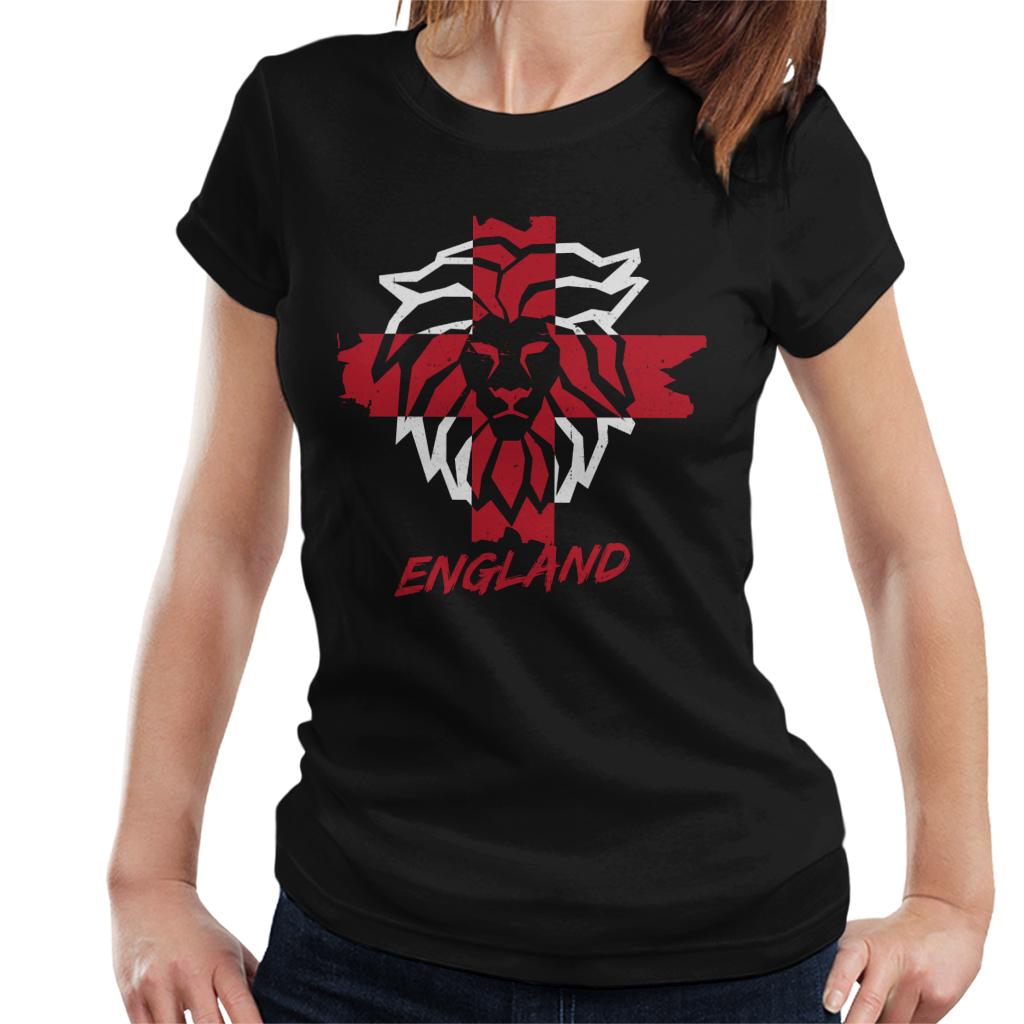 England Lion Mane Outline Euro Football Women's T-Shirt product image 1