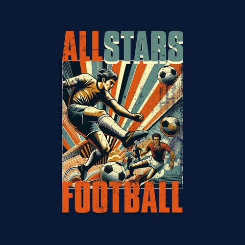 All Stars Retro Euro Football Men's T-Shirt product image 2