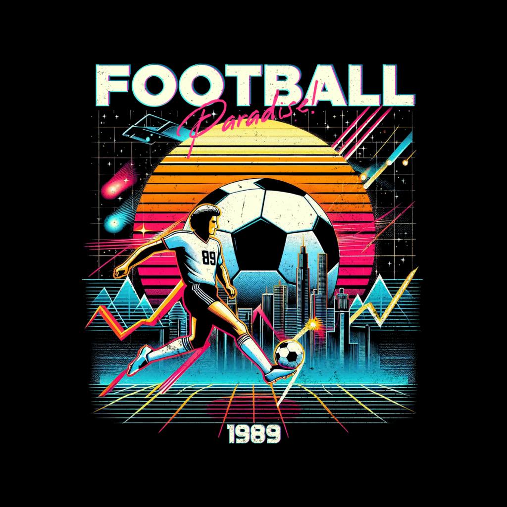 Football Paradise Retro Wave 80's Men's T-Shirt product image 2