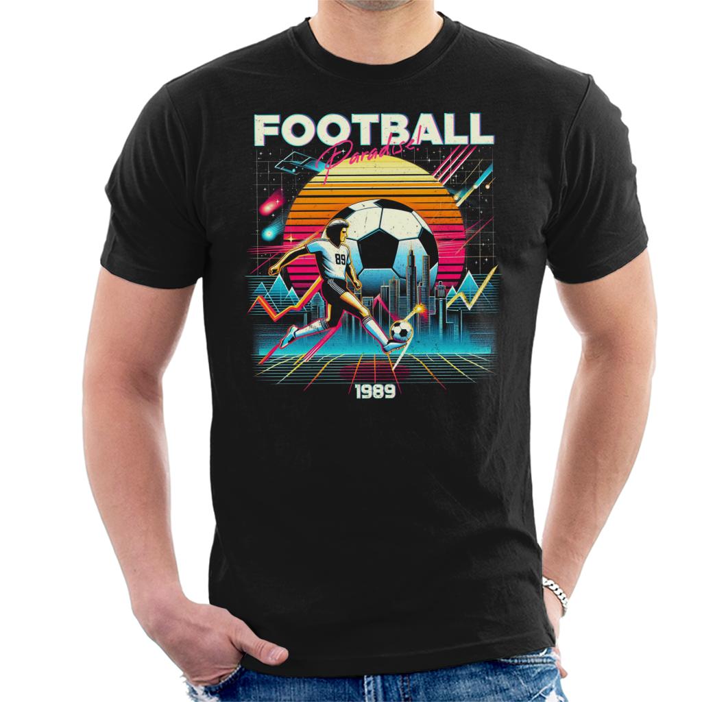 Football Paradise Retro Wave 80's Men's T-Shirt product image 1