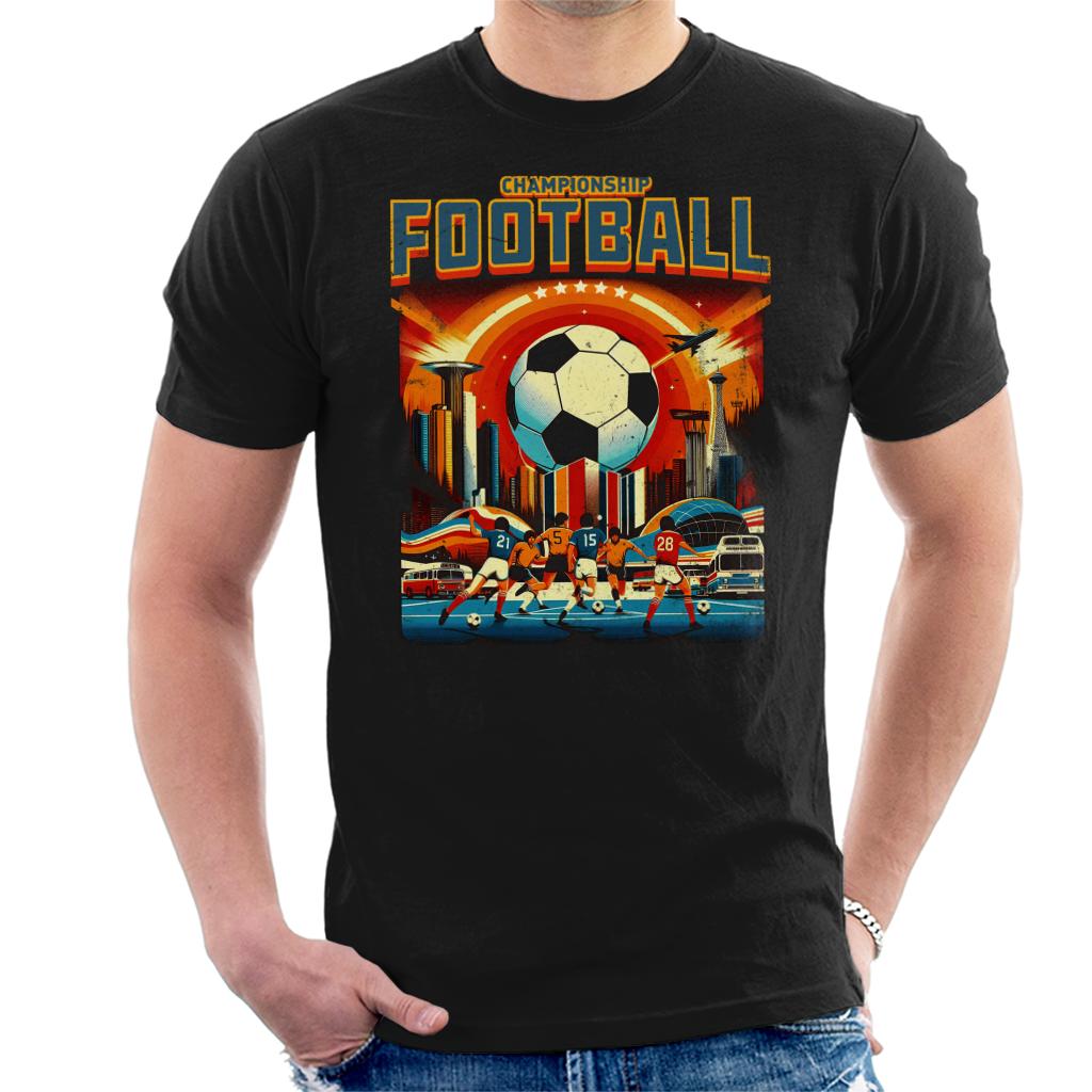 Retro 70's Championship Football Men's T-Shirt product image 1