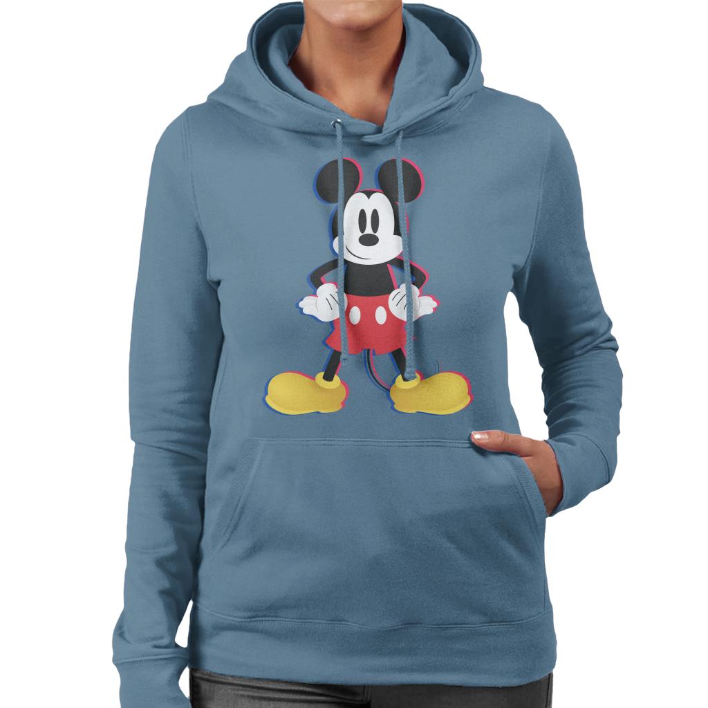 Disney Mickey Mouse 3D Effect Pose Women's Hooded Sweatshirt product image 6