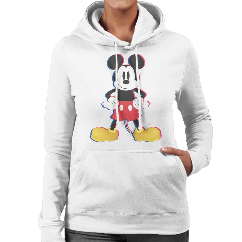 Disney Mickey Mouse 3D Effect Pose Women's Hooded Sweatshirt product image 4