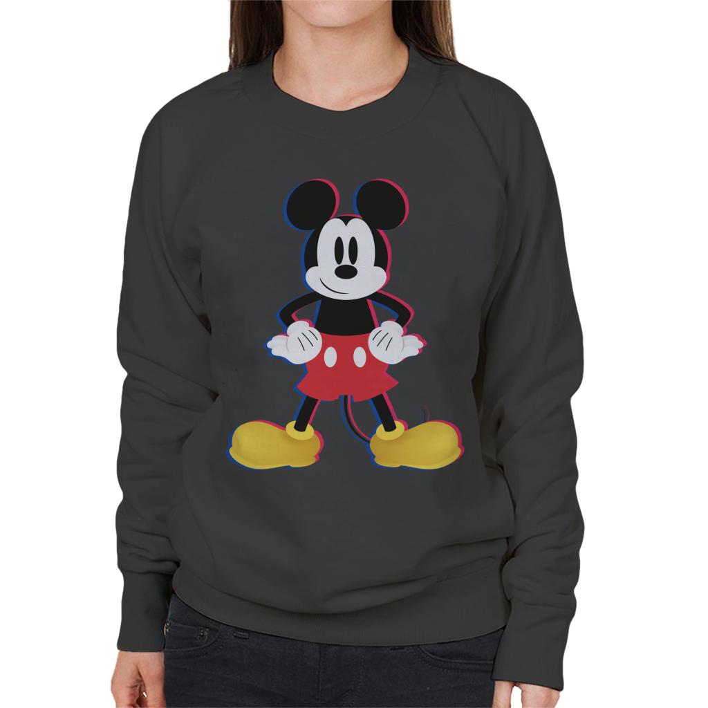 Disney Mickey Mouse 3D Effect Pose Women's Sweatshirt product image 1