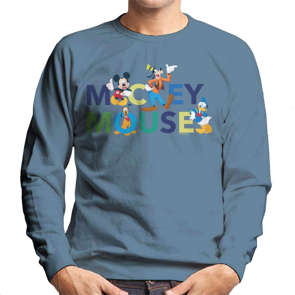 Disney Mickey Mouse And Friends Colour Logo Men's Sweatshirt product image 4