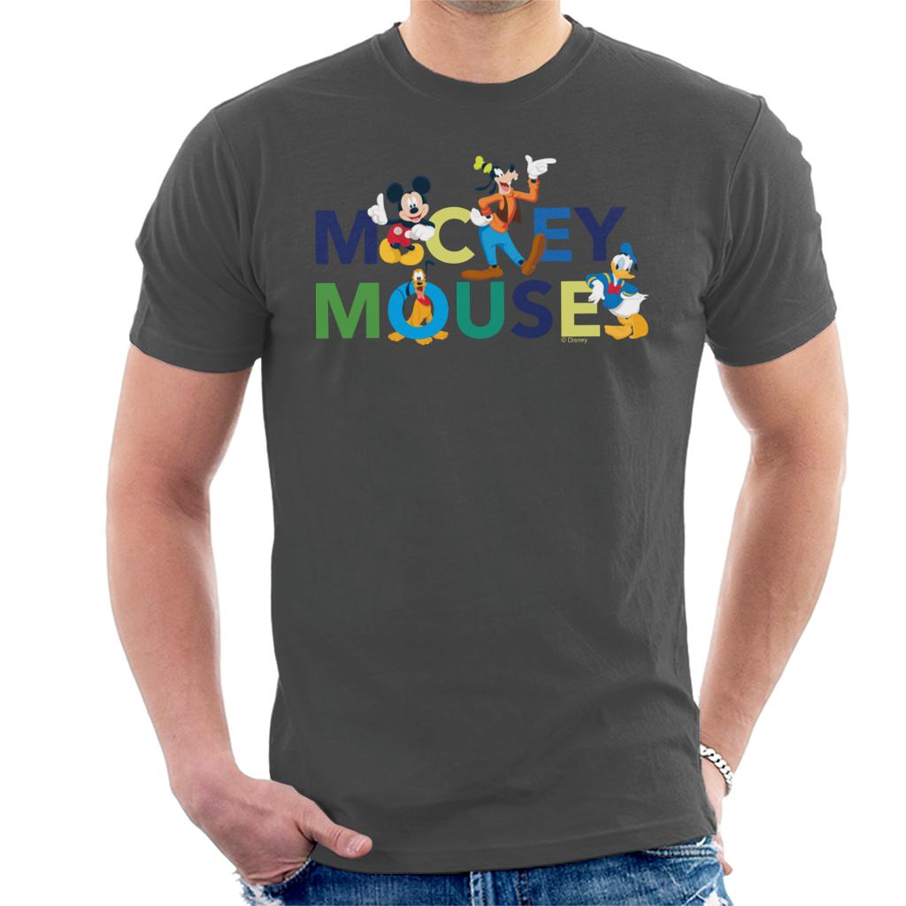 Disney Mickey Mouse And Friends Colour Logo Men's T-Shirt product image 1
