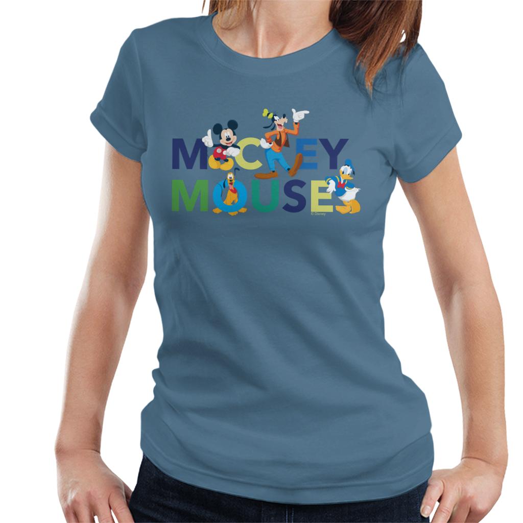 Disney Mickey Mouse And Friends Colour Logo Women's T-Shirt product image 4