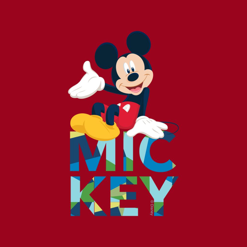 Disney Mickey Mouse Colour Text Women's T-Shirt product image 7