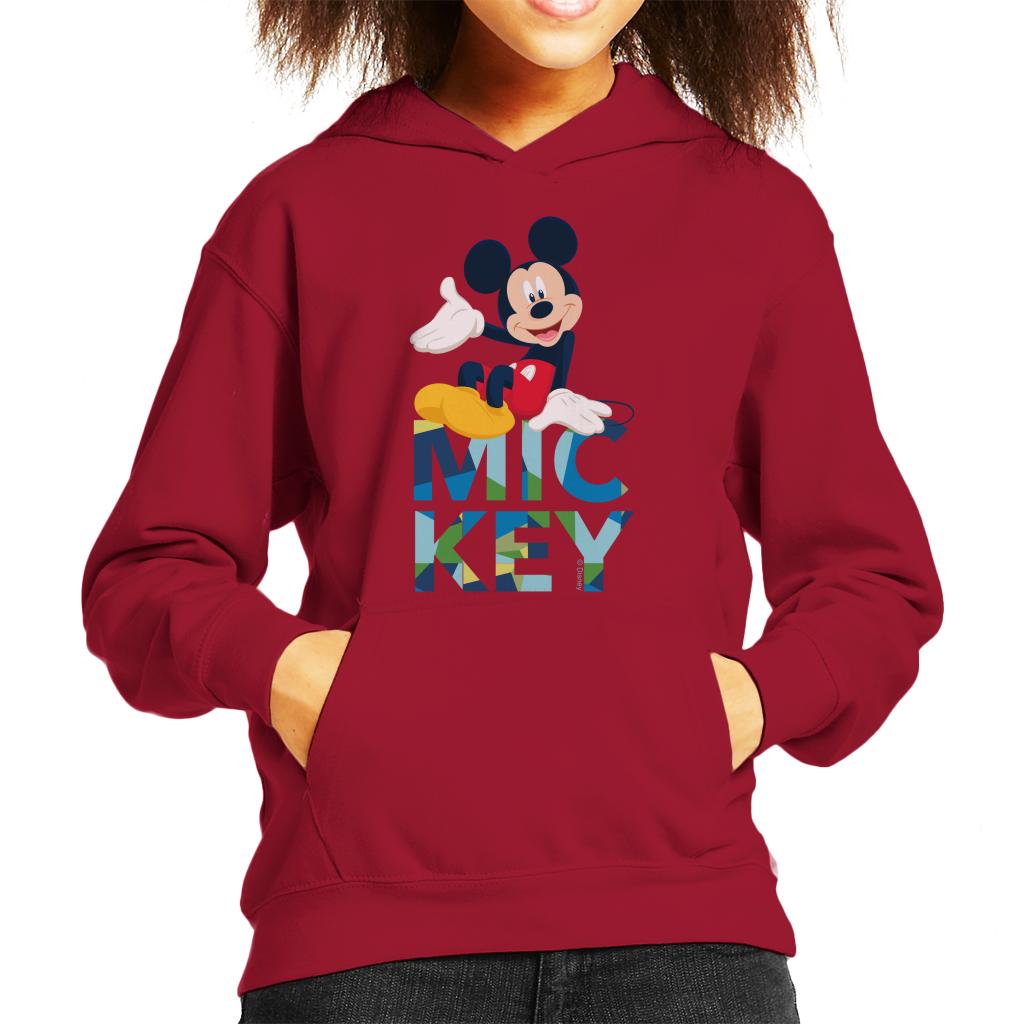 Disney Mickey Mouse Colour Text Kid's Hooded Sweatshirt product image 4