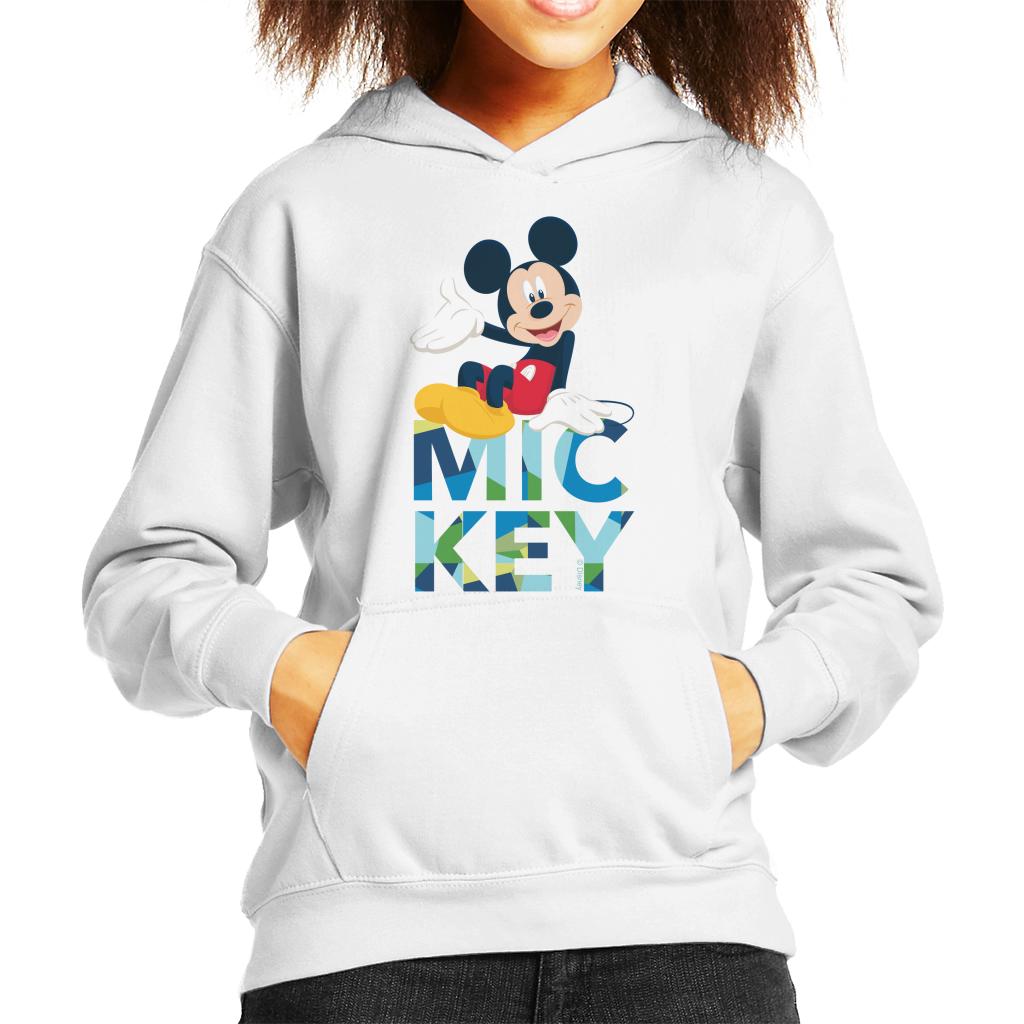 Disney Mickey Mouse Colour Text Kid's Hooded Sweatshirt product image 6