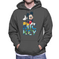 Disney Mickey Mouse Colour Text Men's Hooded Sweatshirt product image 1