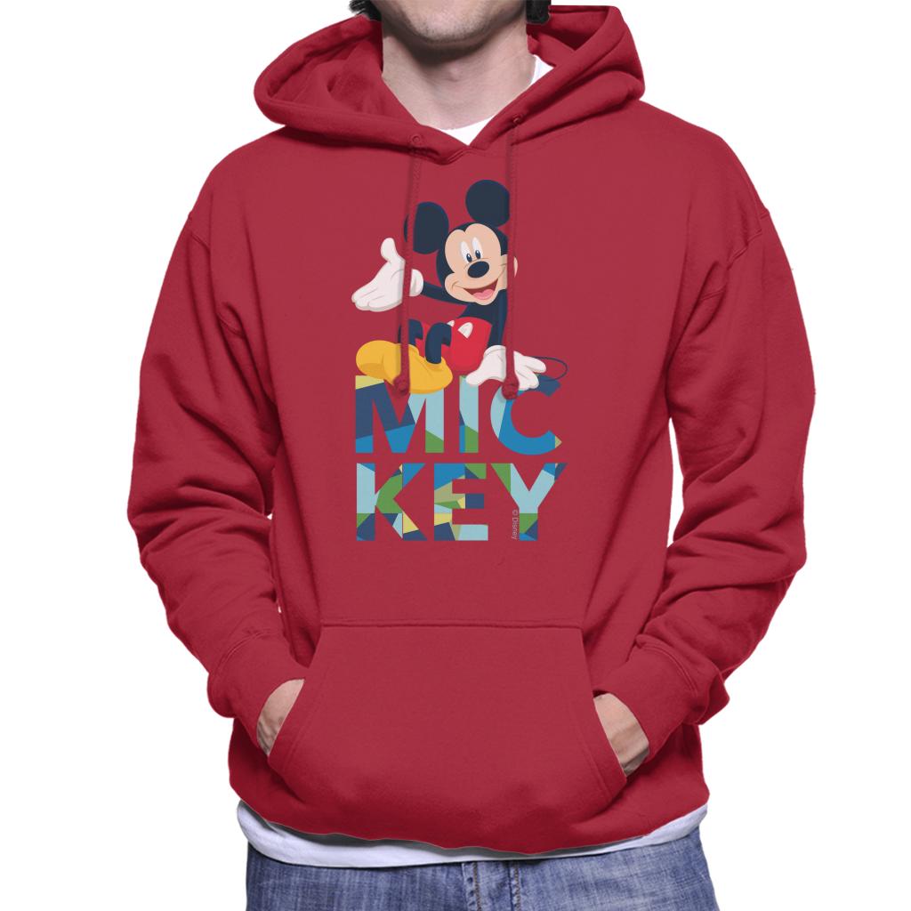 Disney Mickey Mouse Colour Text Men's Hooded Sweatshirt product image 6