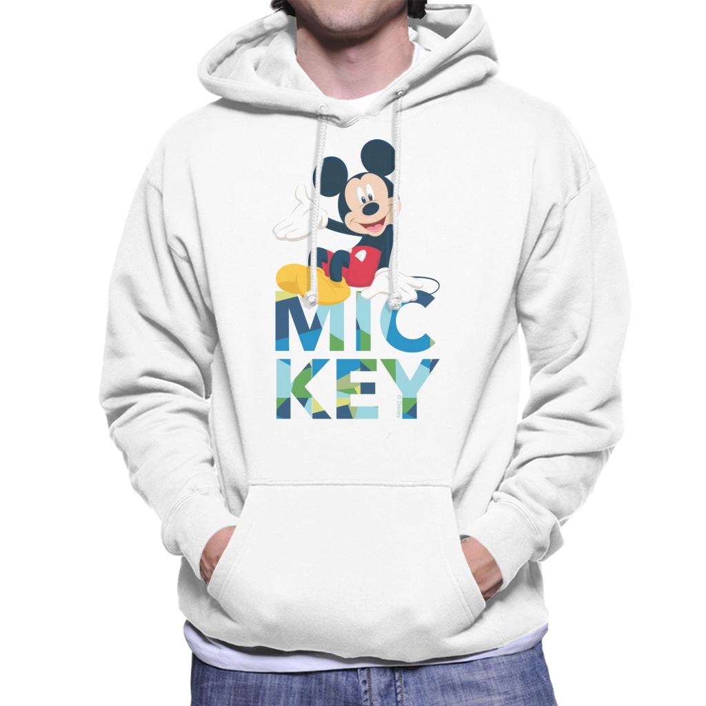 Disney Mickey Mouse Colour Text Men's Hooded Sweatshirt product image 4