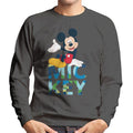 Disney Mickey Mouse Colour Text Men's Sweatshirt product image 1