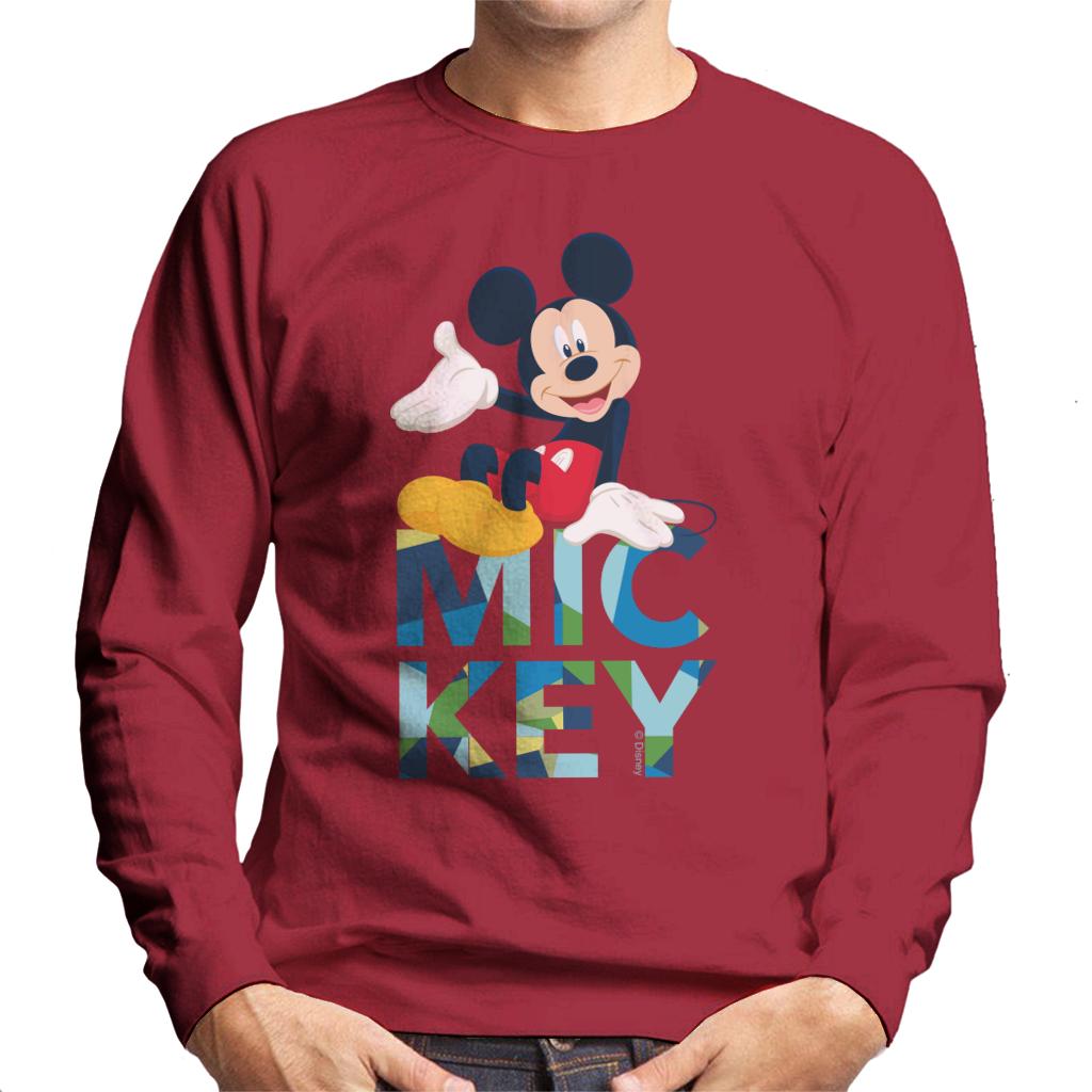 Disney Mickey Mouse Colour Text Men's Sweatshirt product image 6