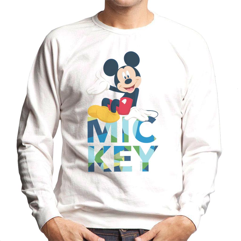 Disney Mickey Mouse Colour Text Men's Sweatshirt product image 4