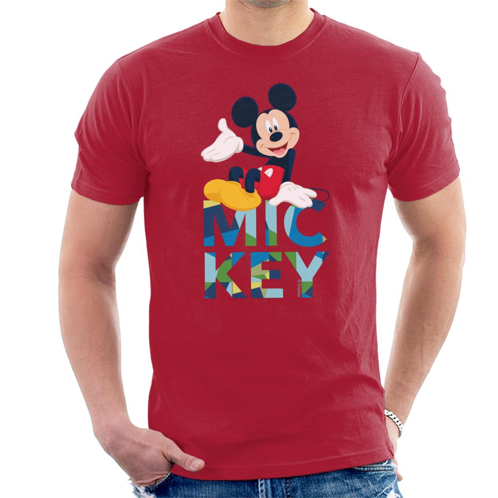 Disney Mickey Mouse Colour Text Men's T-Shirt product image 6