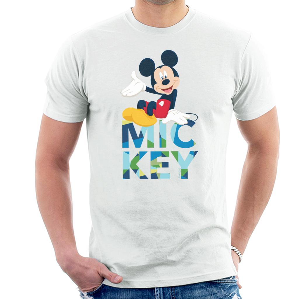 Disney Mickey Mouse Colour Text Men's T-Shirt product image 4