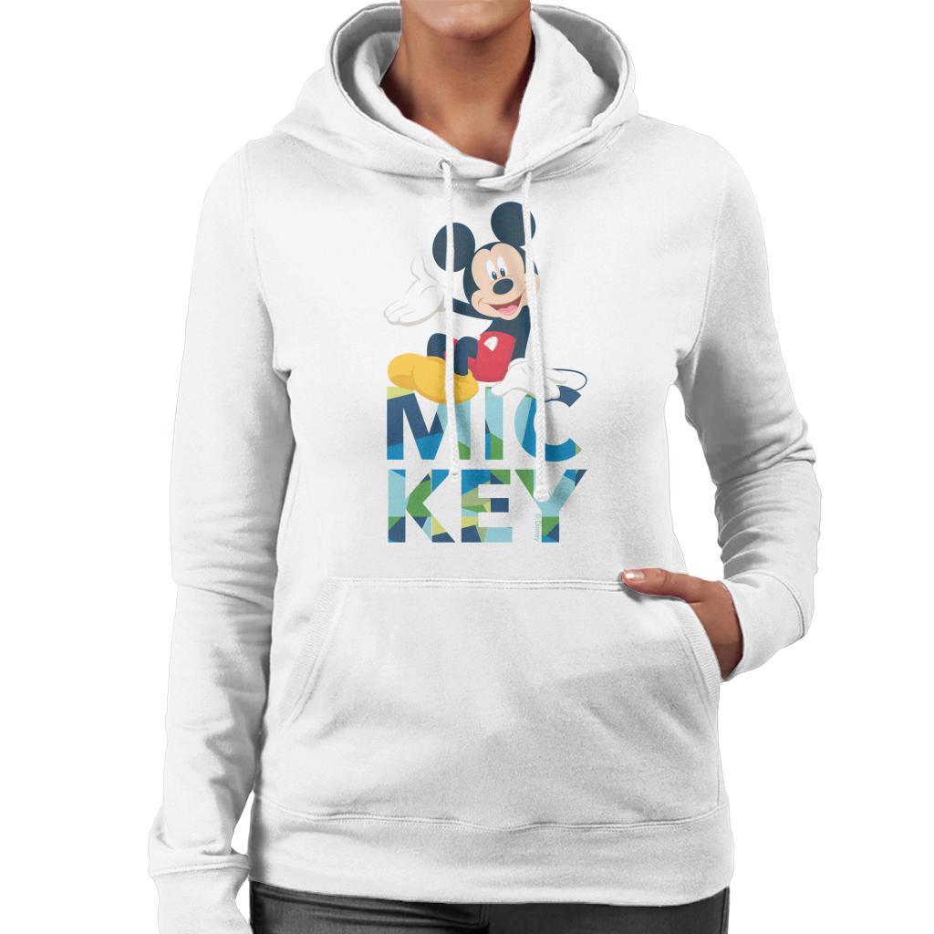 Disney Mickey Mouse Colour Text Women's Hooded Sweatshirt product image 4