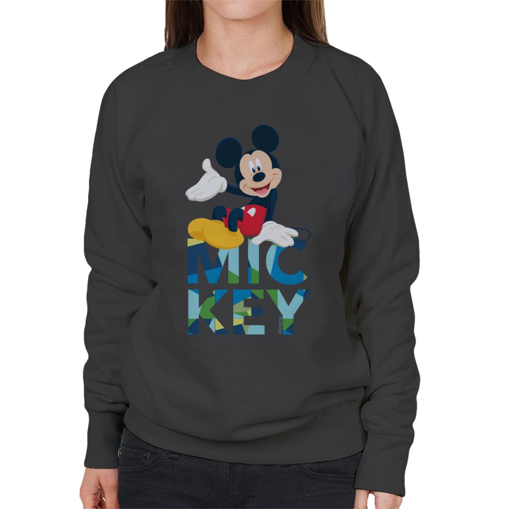 Disney Mickey Mouse Colour Text Women's Sweatshirt product image 1